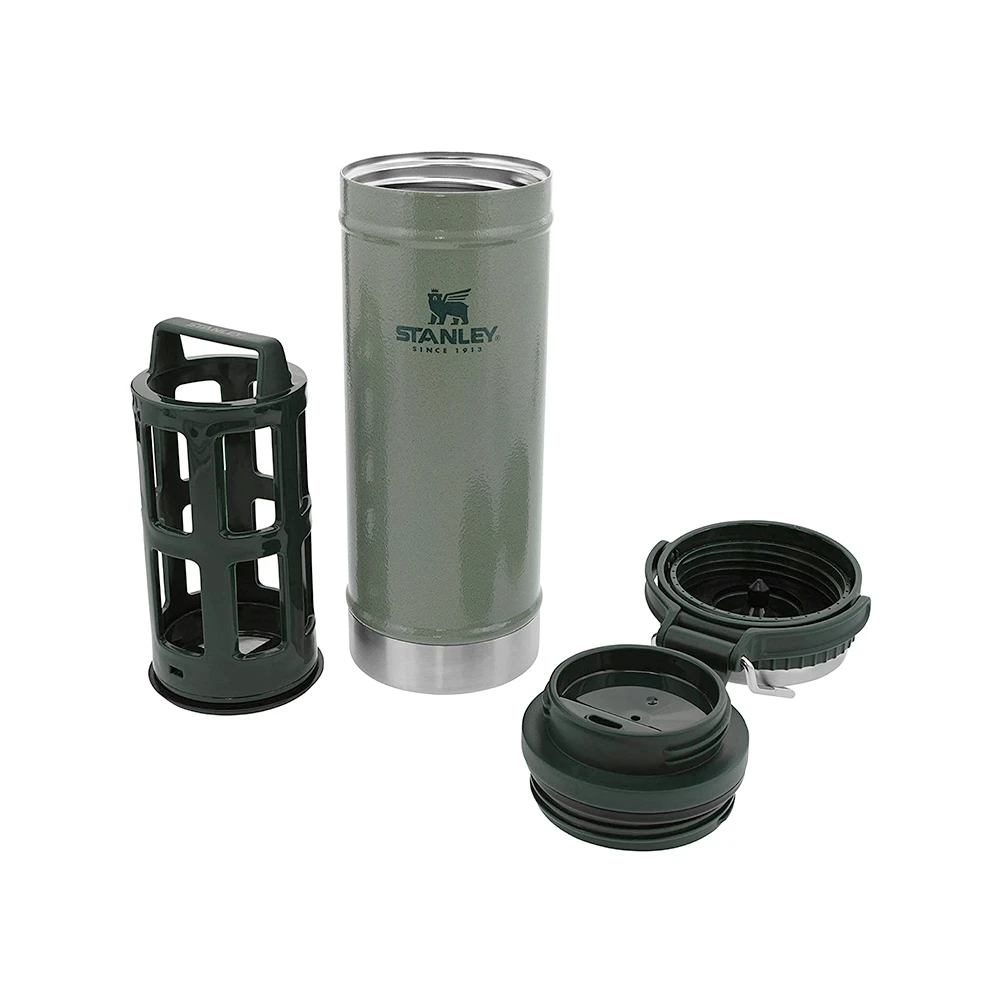 Stanley 16oz Classic Travel Press Hammertone Green - Image 2