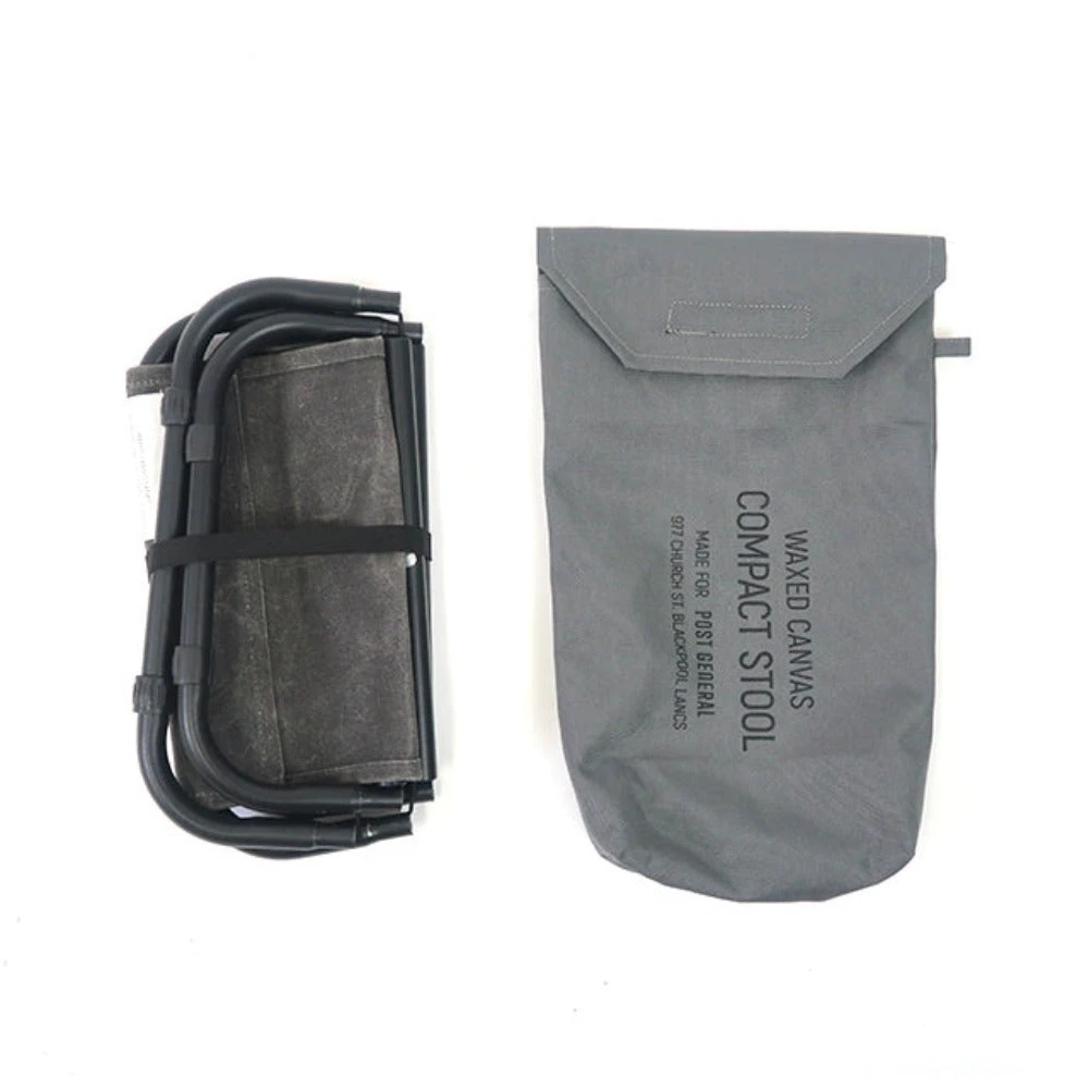 Post General Waxed Canvas Compact Stool - Image 2