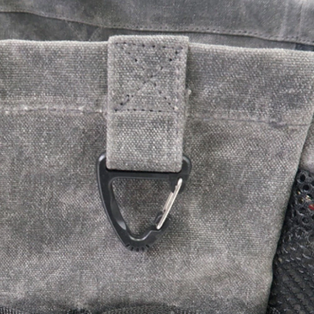 Post General Waxed Canvas Tool Bag Rectangle - Grey - Image 2