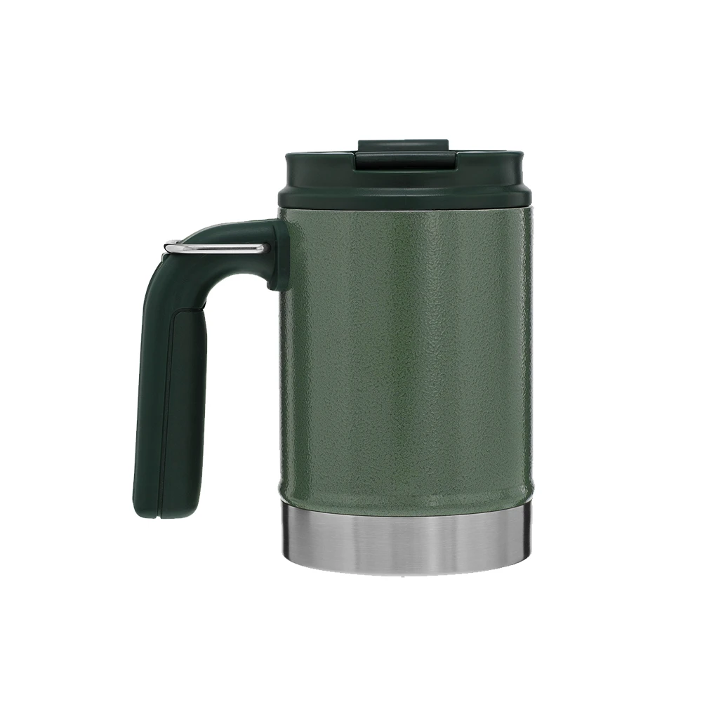 Stanley Classic Vacuum Steel Camp Mug 16oz Hammertone Green - Image 4