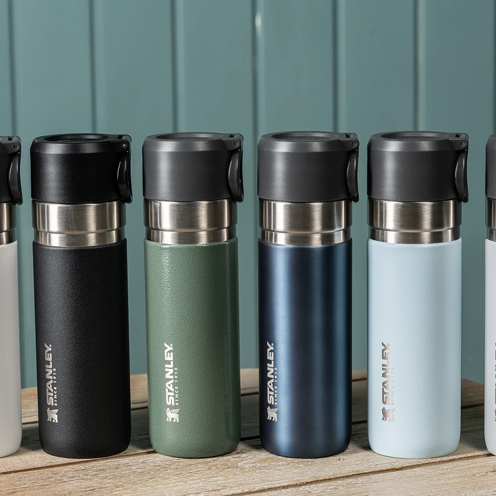 Stanley Go Slim Bottle 16oz - Hammertone Green - Image 7