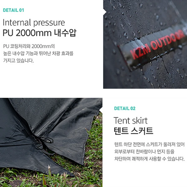 KZM Oscar House Cabin Tent - Image 11