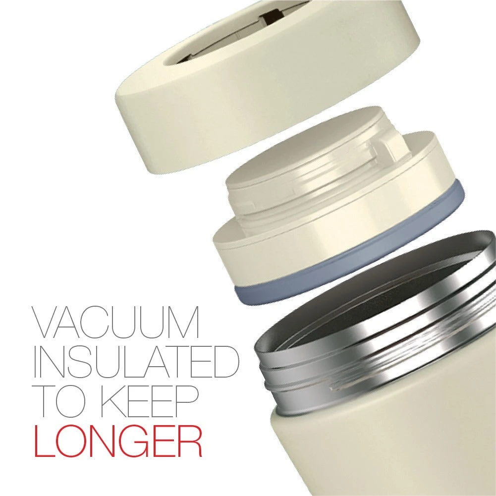 Peacock 0.50L Stylish Food Jar - Khaki - Image 2