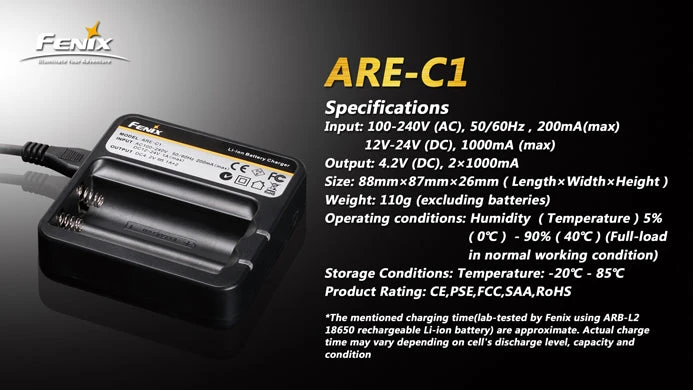Fenix ARE-C1 18650 Battery Charger - Image 2