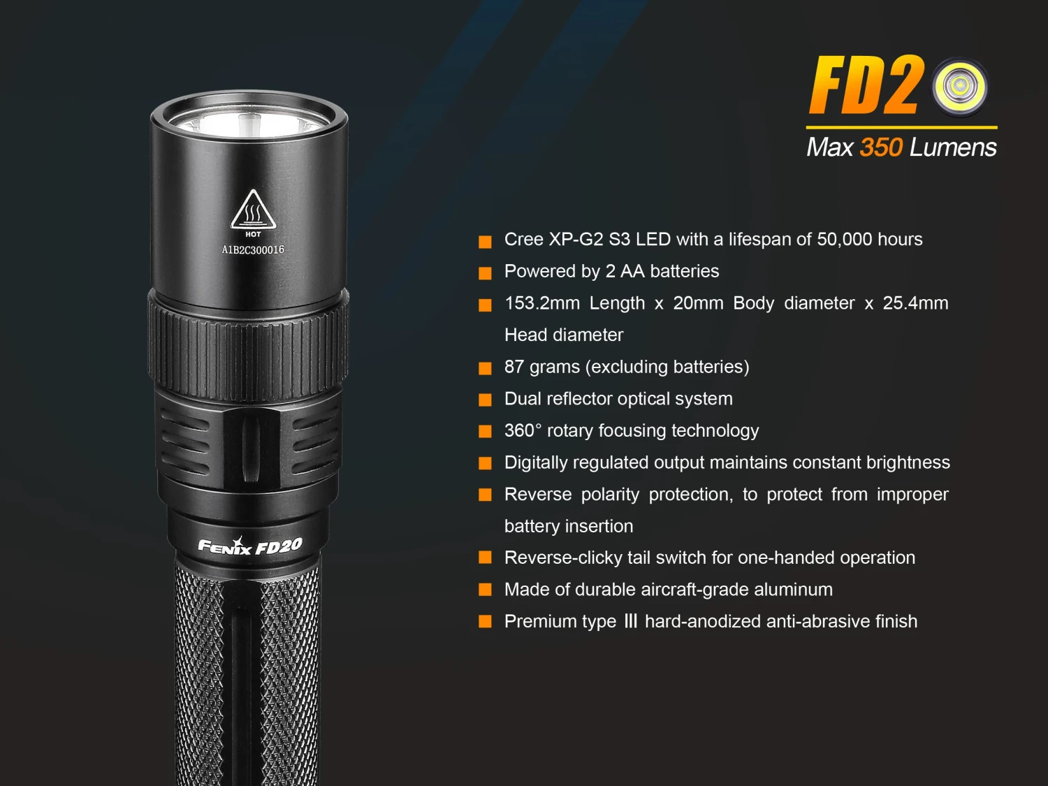 Fenix FD20 LED Flashlight - Image 4