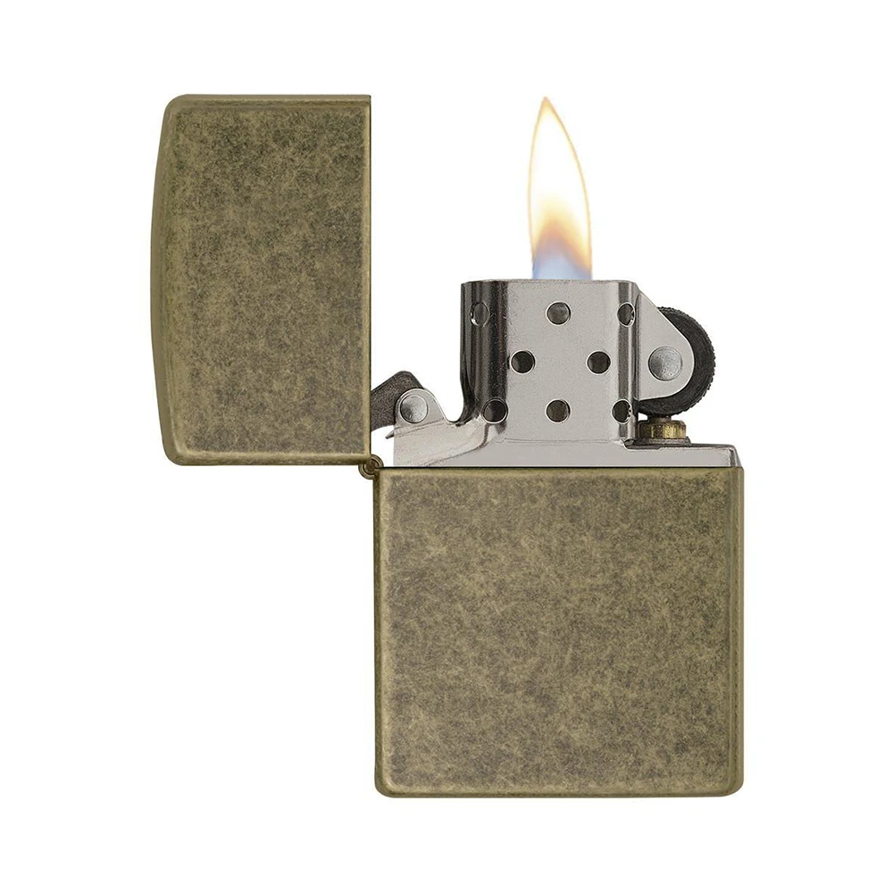 Zippo 201FB Antique Brass - Refillable Windproof Lighter - Image 2