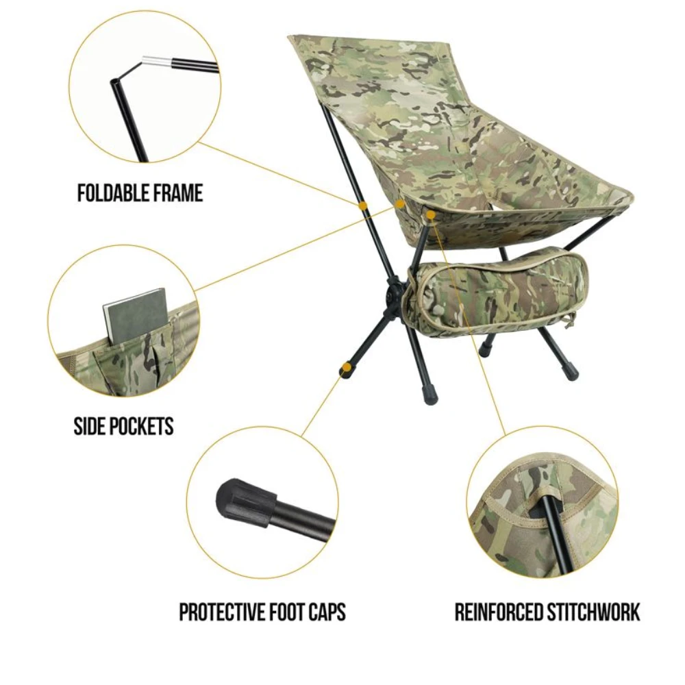 OneTigris Portable Camping Chair Large - Multicam - Image 2