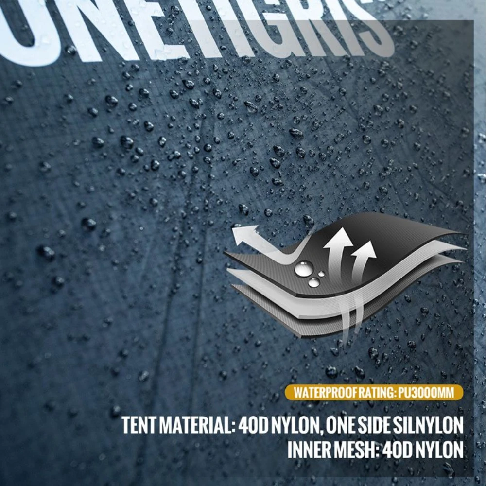 OneTigris Solo Homestead Camping Tent - Black - Image 3