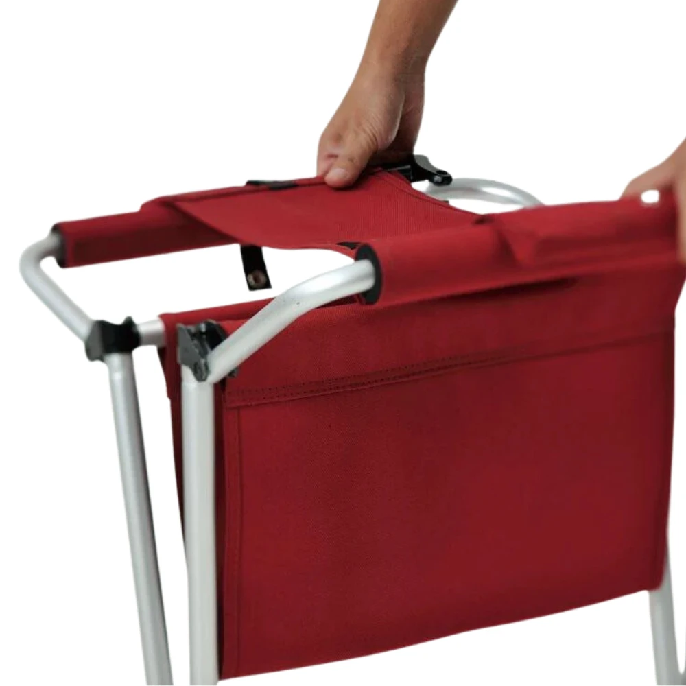 Snow Peak Folding Chair Wide Red - Image 3