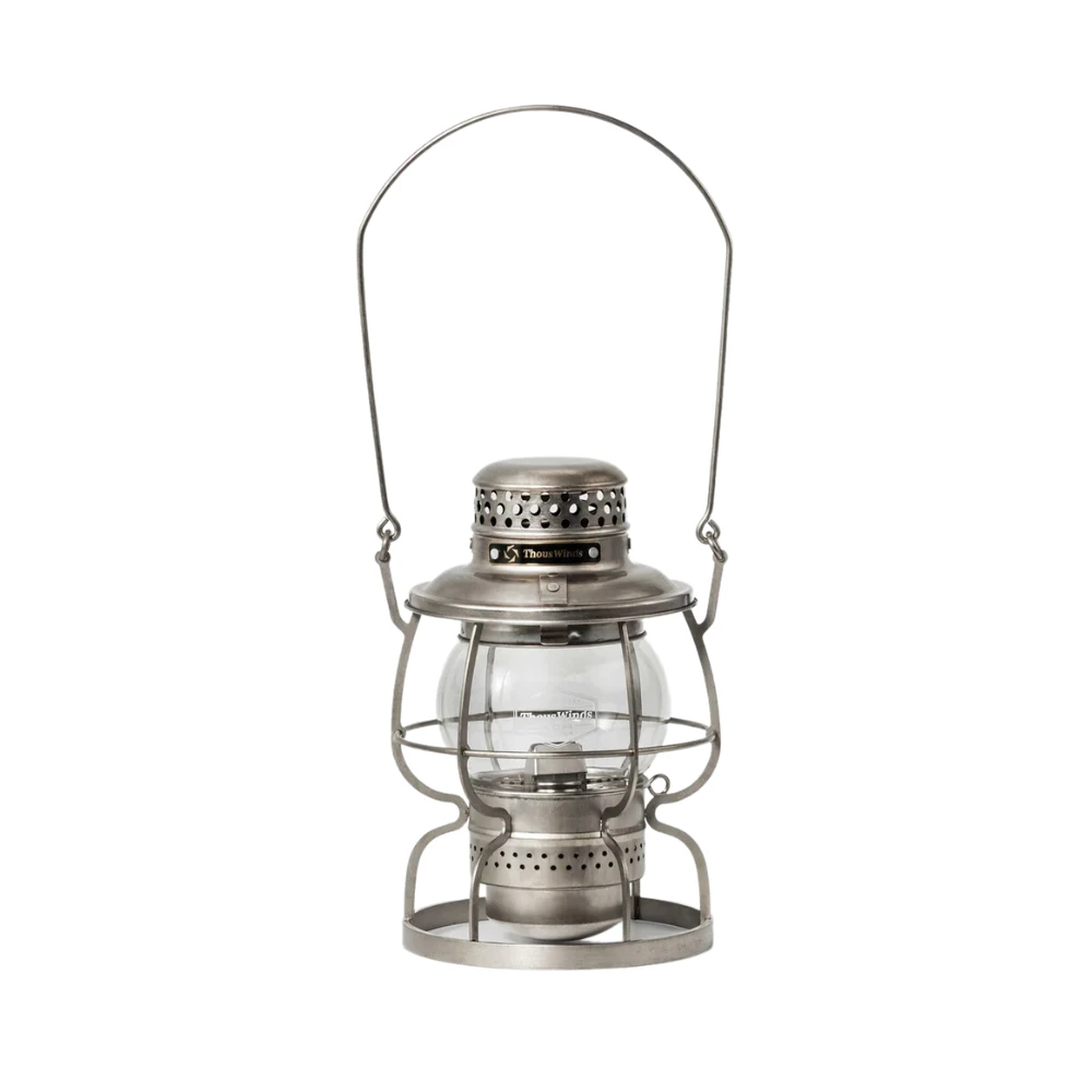 Thous Winds Railroad Kerosene Lamp Vintage Silver - Image 2