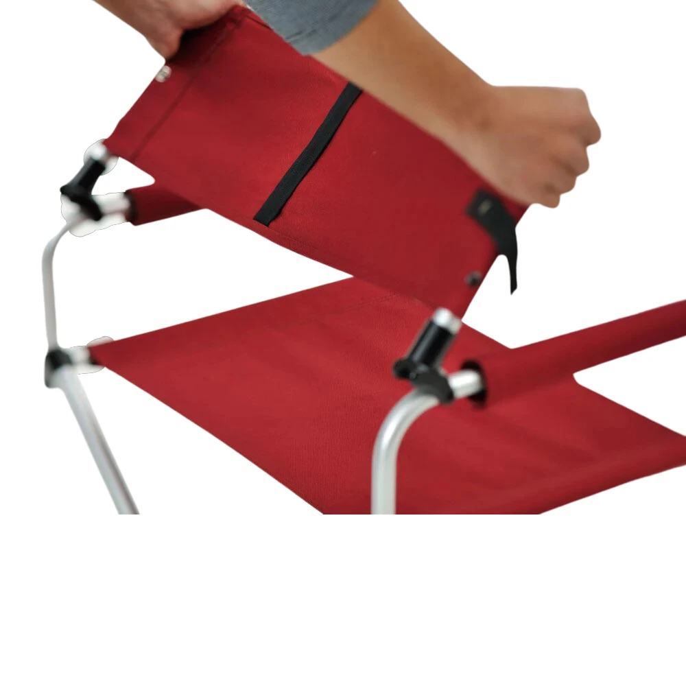 Snow Peak Folding Chair Wide Red - Image 4