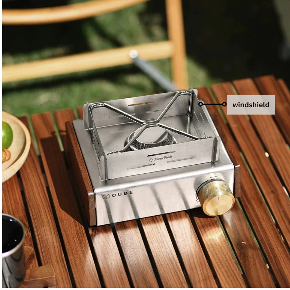Thous Winds Kovea Cube Cassette Stove Stainless Steel Windscreen - Image 5