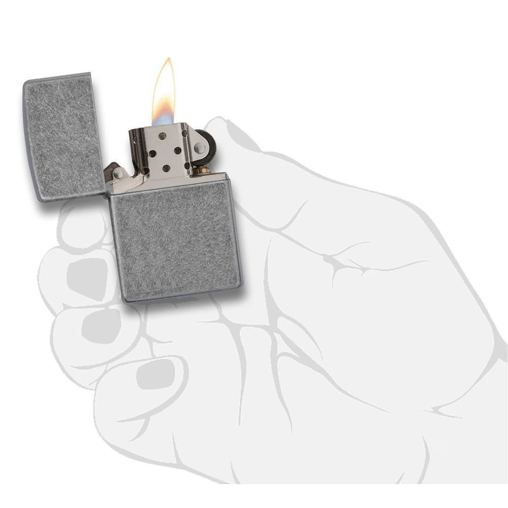 Zippo 121FB Classic Antique Silver Plate - Refillable Windproof Lighter - Image 4