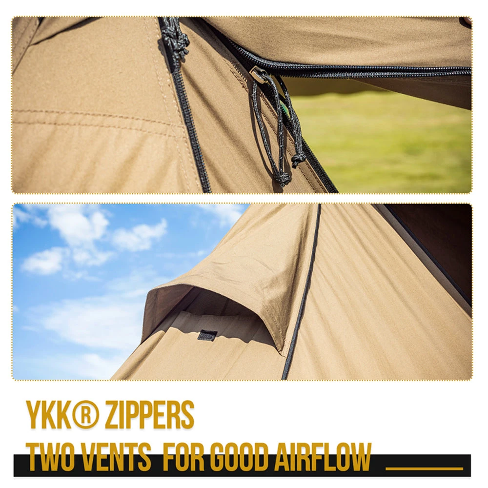 OneTigris Roc Shield Bushcraft Tent (New TC Version) - Image 4