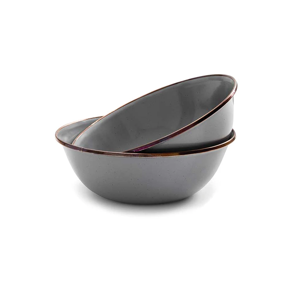 Barebones Enamel Bowl - Set Of 2 - Image 2