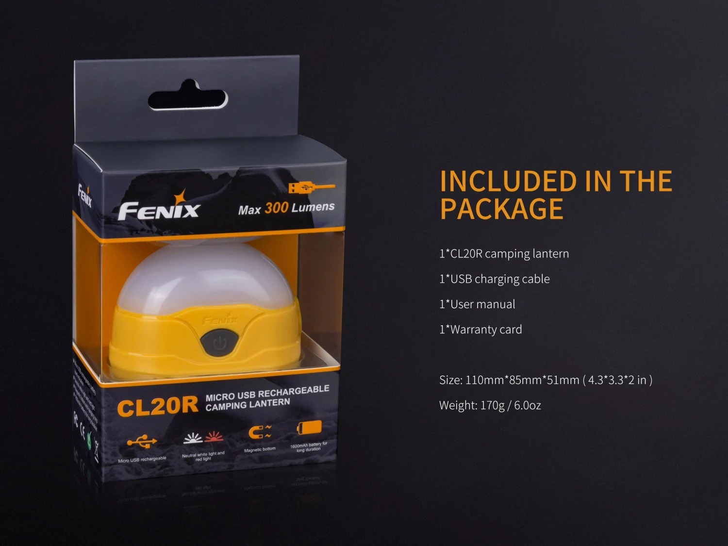 Fenix CL20R Camping Lantern 300 Lumen - Image 8
