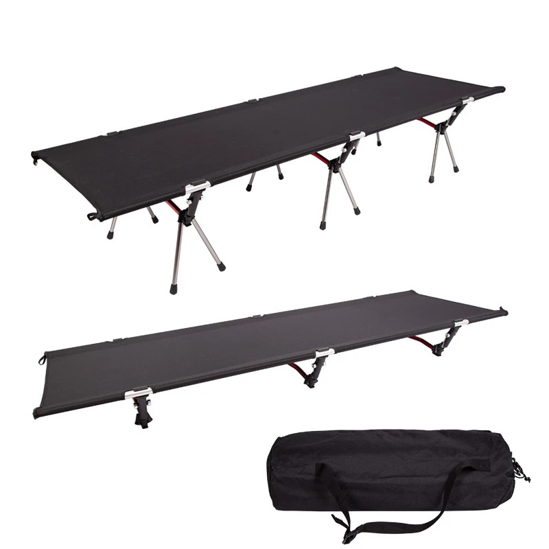 Camp Leader High Collapsible Camp Bed - Black - Image 3