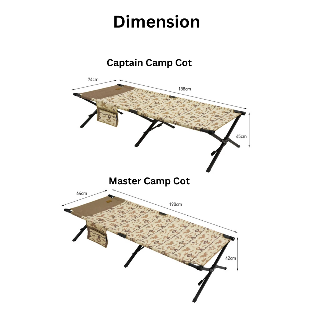 KZM Camp Cot Bed - Image 2
