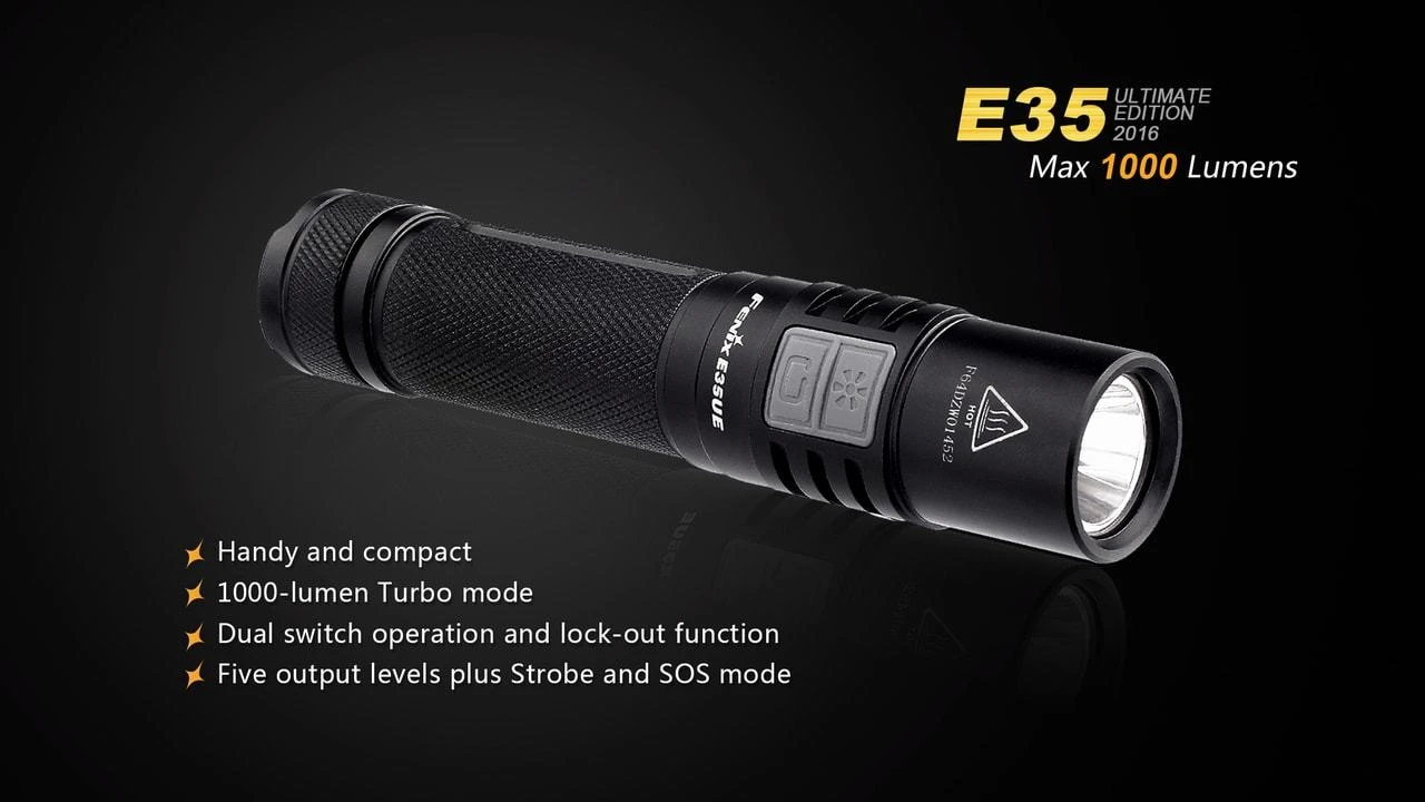 Fenix E35 XL-L2 UE LED Flashlight Black 2016 Version - Image 5
