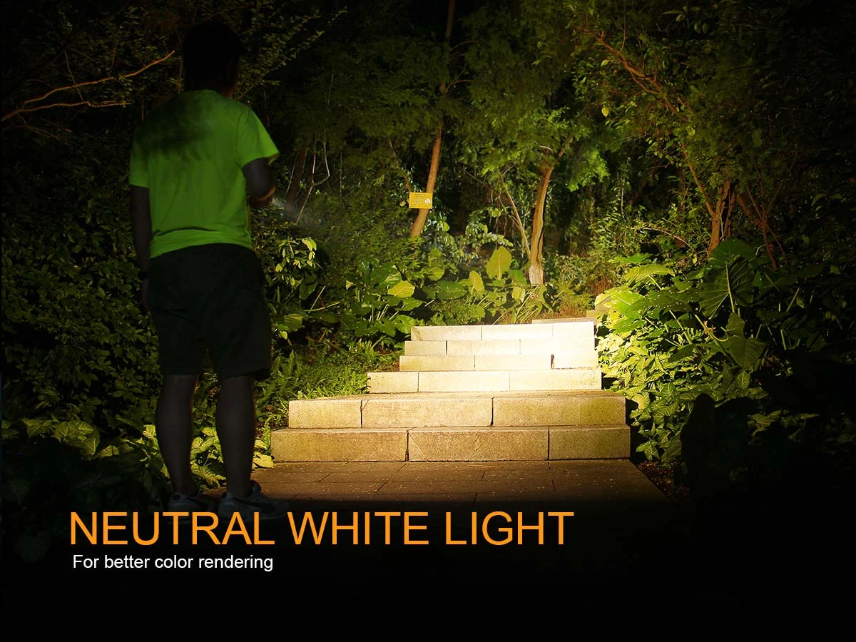 Fenix E16 XP-L Hi Neutral White LED Flashlight BLACK 700 Lumen - Image 8