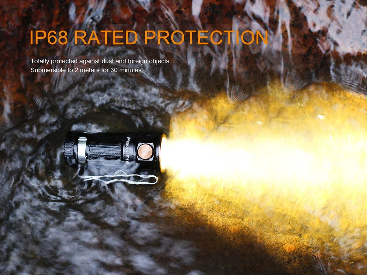 Fenix E16 XP-L Hi Neutral White LED Flashlight BLACK 700 Lumen - Image 4