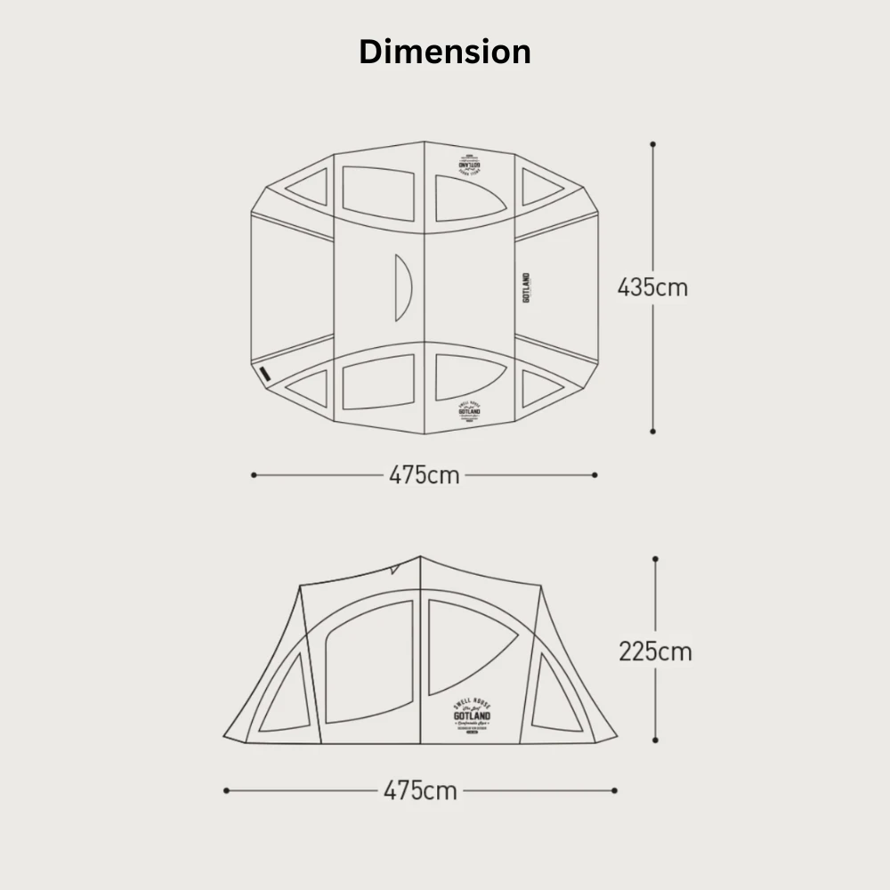 KZM Gotland Swell House Tent - Image 12