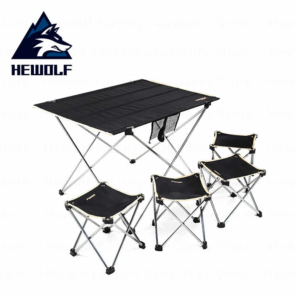 Hewolf Ultralight Foldable Table Black - Image 2