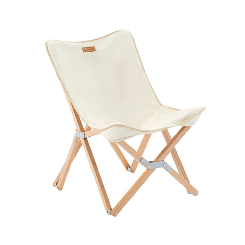 Hewolf Foldable Wooden Chair - Small - Image 2