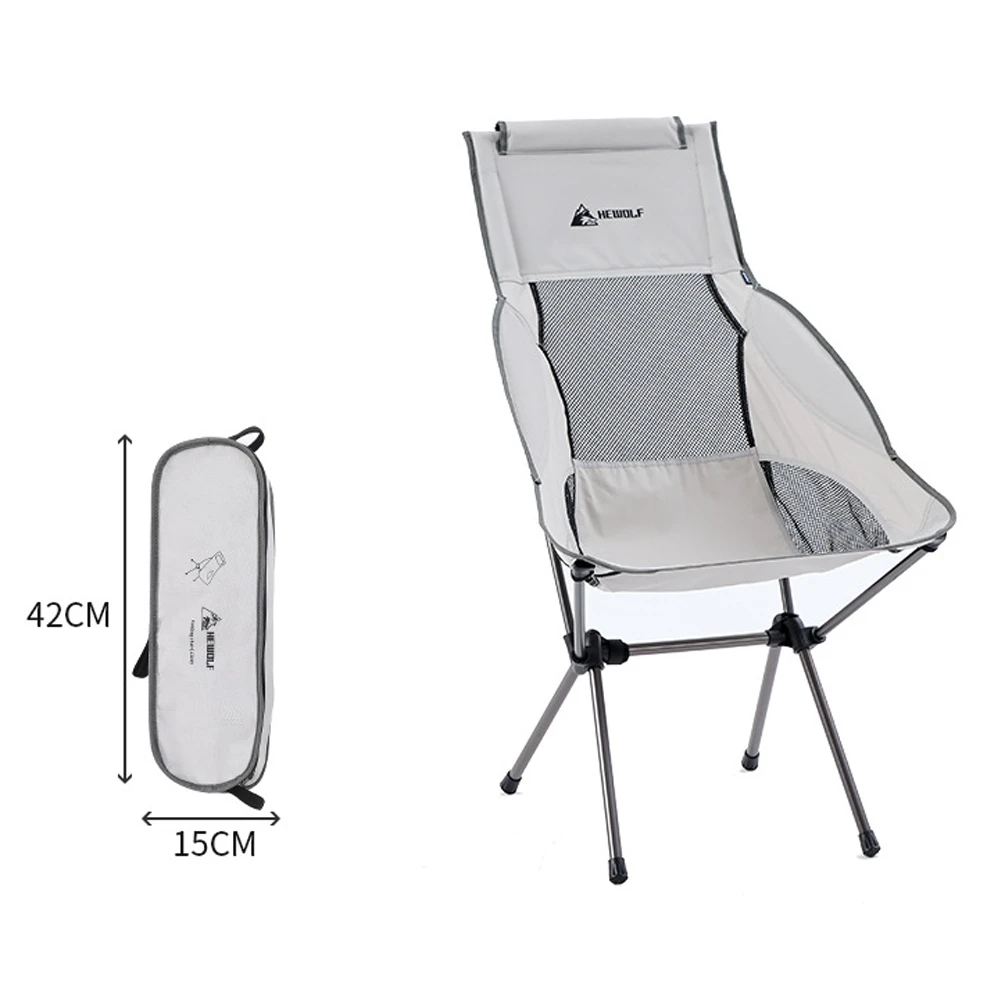 Hewolf Space Large Aluminum Alloy Foldable Chair - Image 3