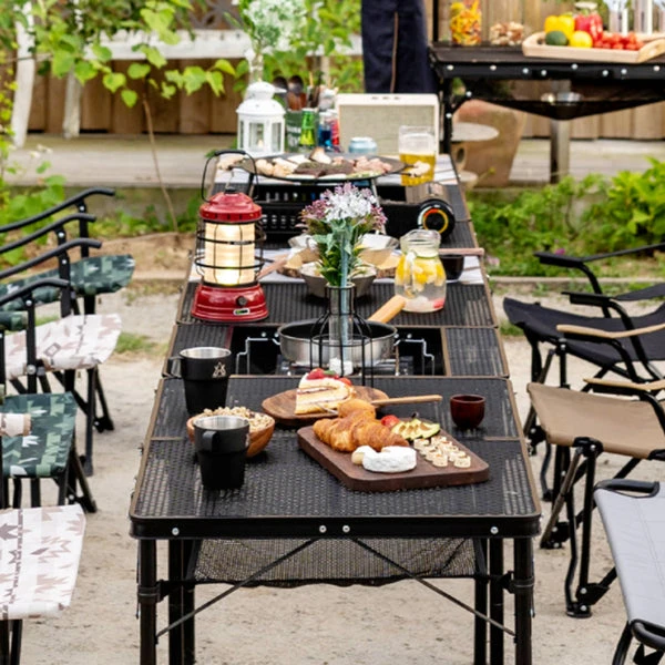 KZM Union Iron Mesh 2 Folding Table - Image 5