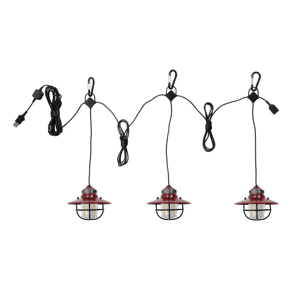 Barebones Edison String Lights Red - Image 2