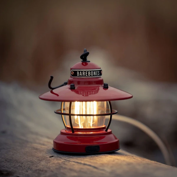 Barebones Edison Mini Lantern Red - (3-Pack) - Image 3