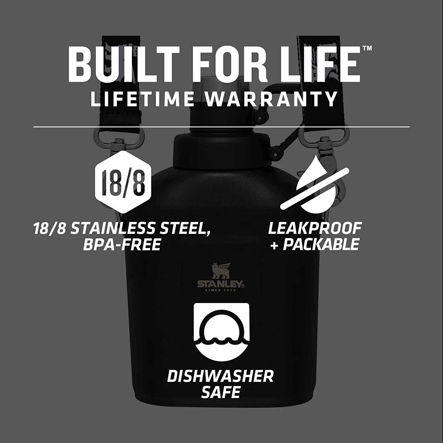 Stanley Classic Steel Canteen 1.1QT - Image 9