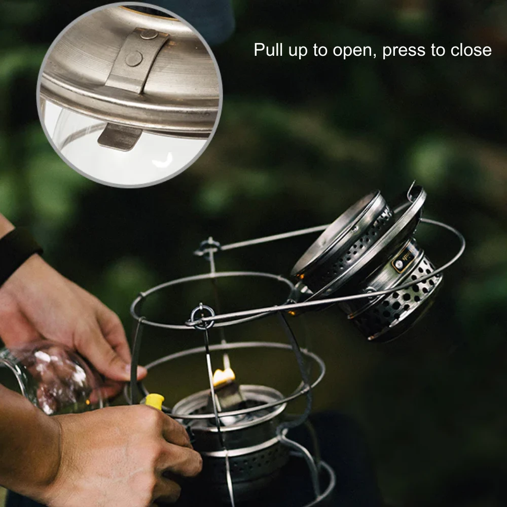 Thous Winds Railroad Kerosene Lamp Vintage Silver - Image 5