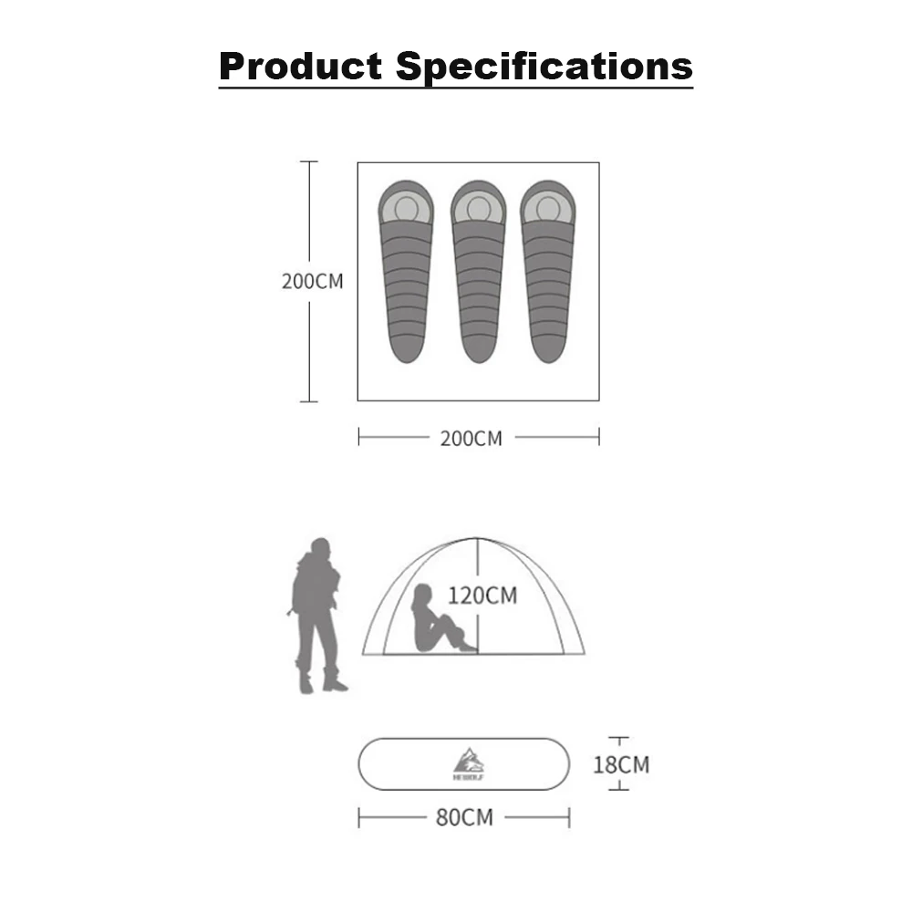 Hewolf Auto 4 Person Tent Teal - Image 8
