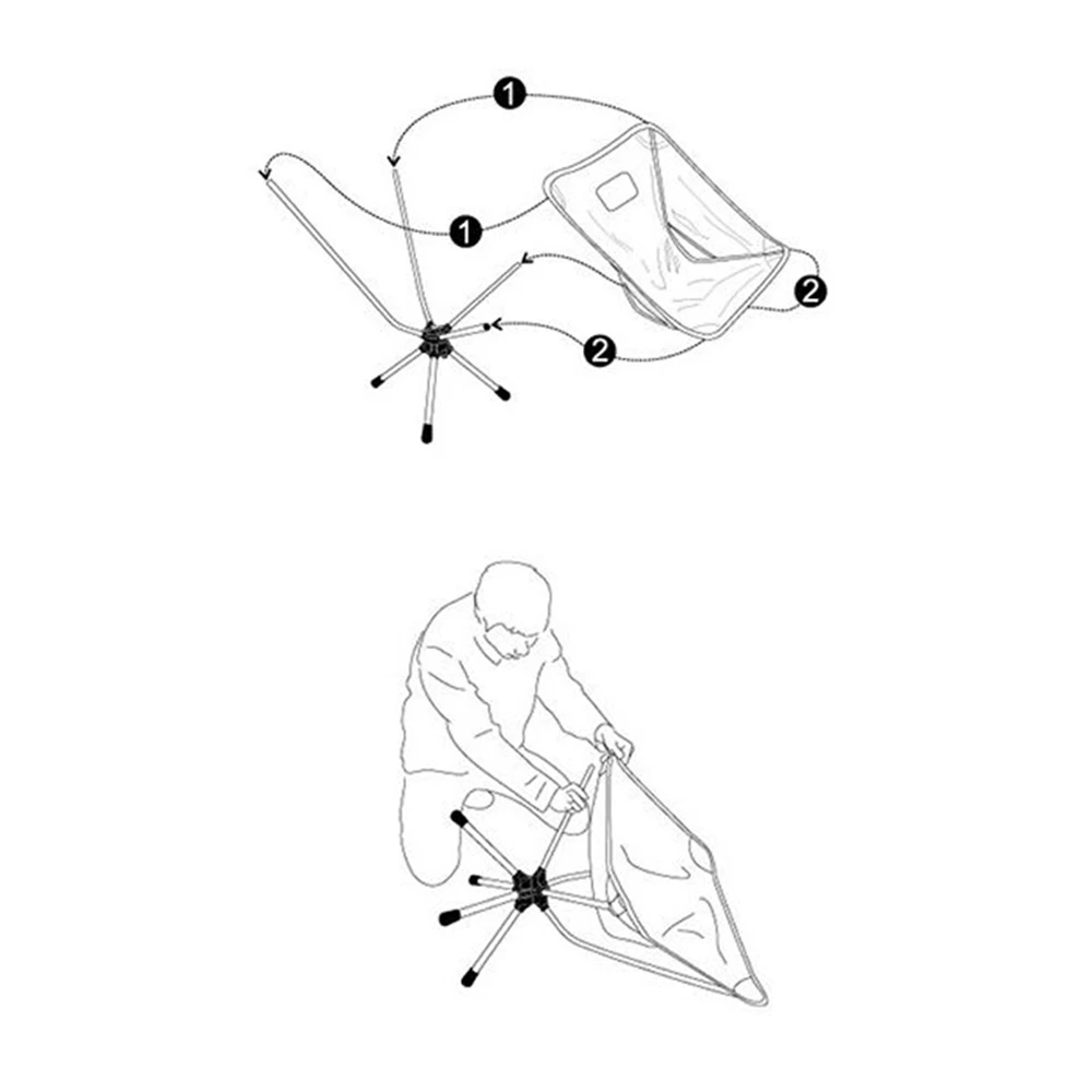 Camp Leader Ultra-light Portable Swivel Camping Chair - Image 5