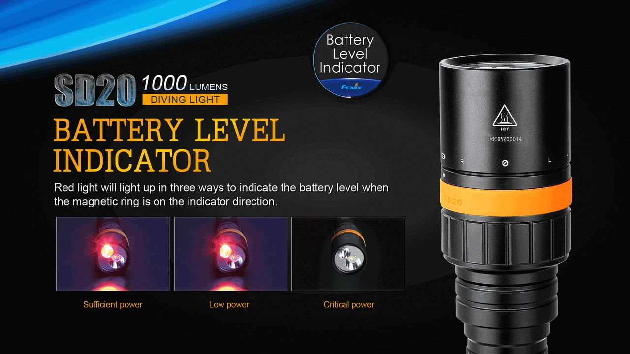 Fenix SD20 LED Diving Light - Image 10