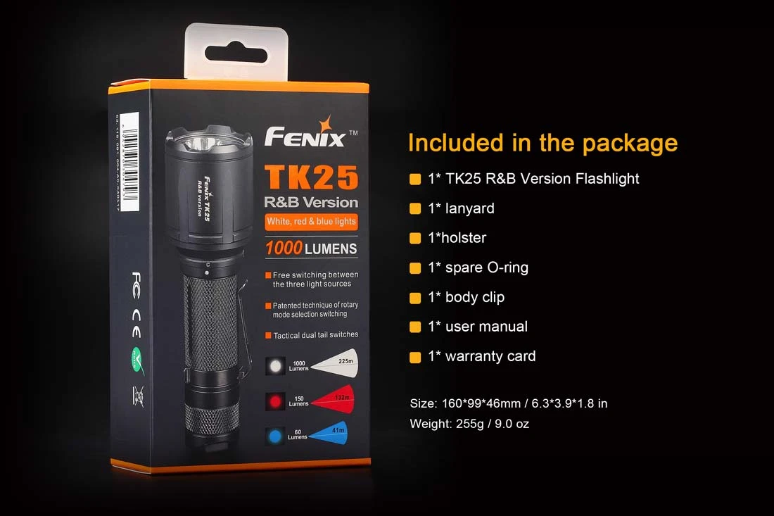 Fenix TK25 LED Flashlight RB Version Black - Image 8