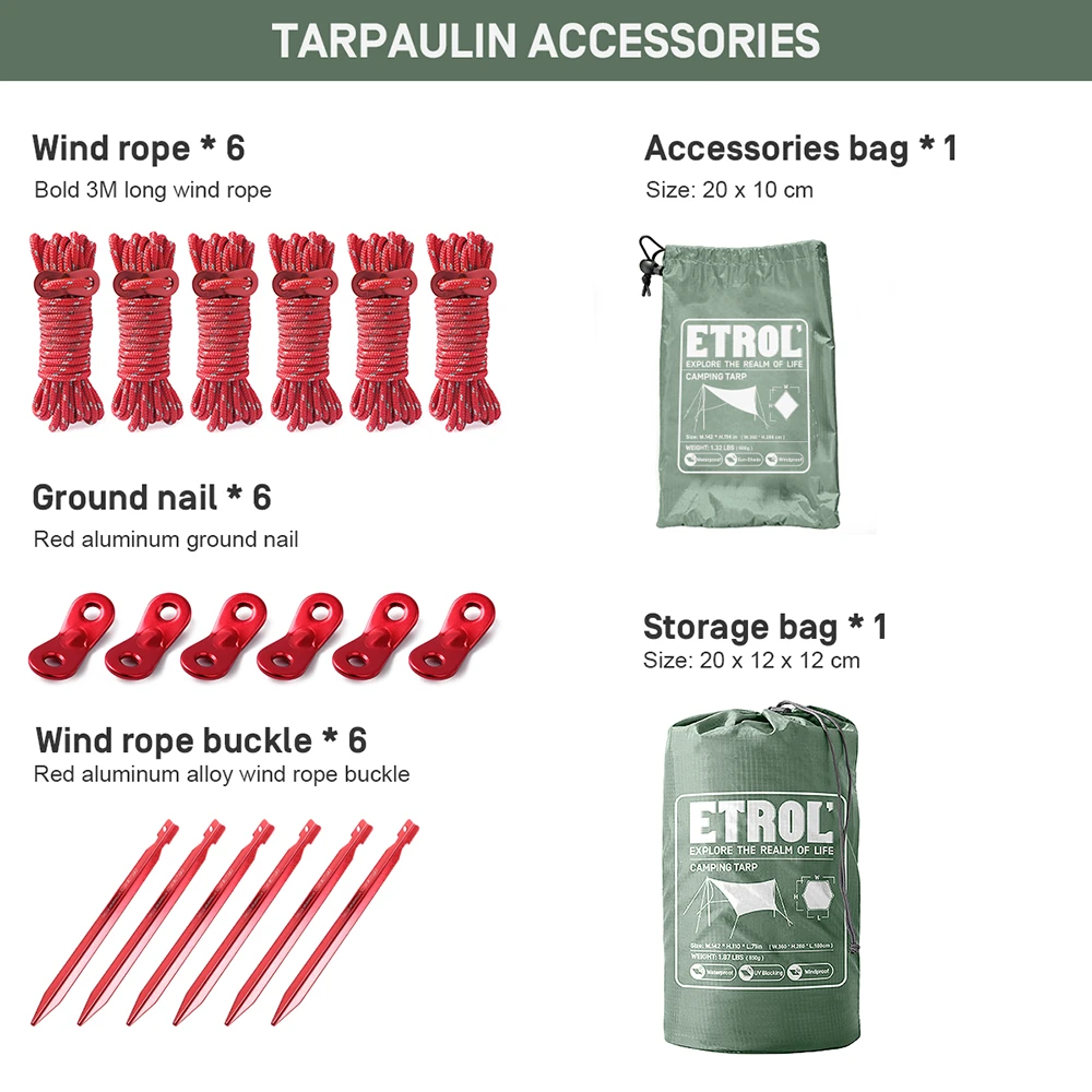 Etrol Flying Squirrel Rainfly Tarp - Image 7