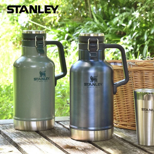 Stanley 32oz Classic Stainless Steel Vacuum Growler (Green) - Image 6