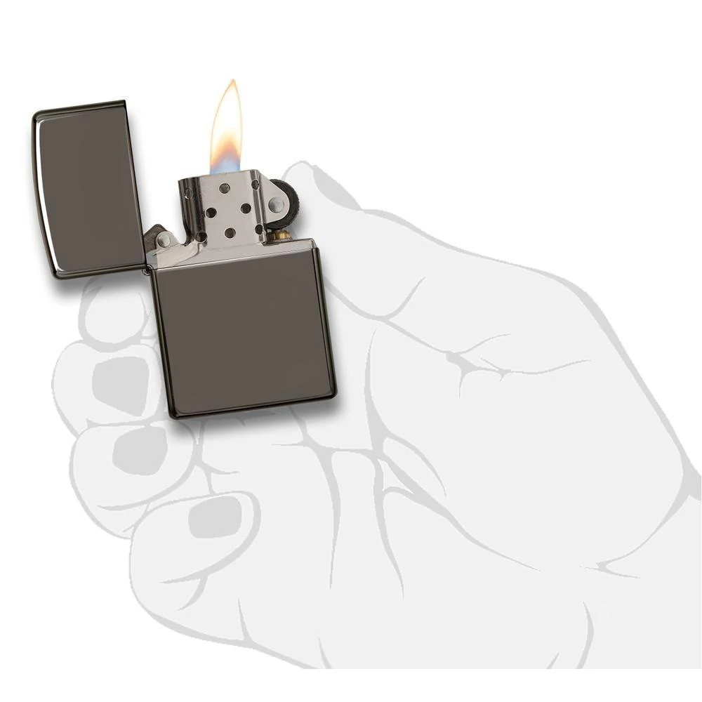 Zippo 150 Classic Black Ice® - Refillable Windproof Lighter - Image 4