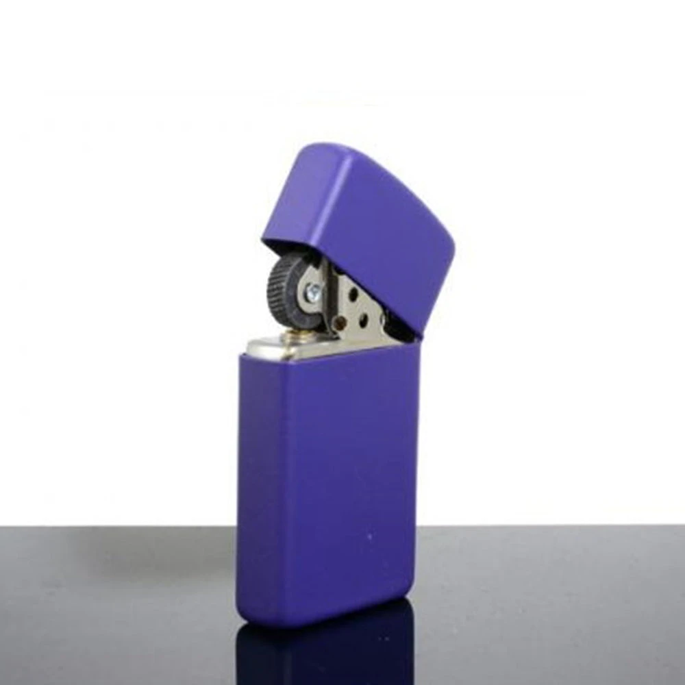 Zippo 1637ZL Slim Purple Matte With Zippo Logo - Refillable Windproof Lighter - Image 3