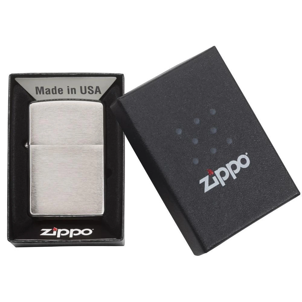 Zippo 200 Classic Brushed Chrome - Refillable Windproof Lighter - Image 3