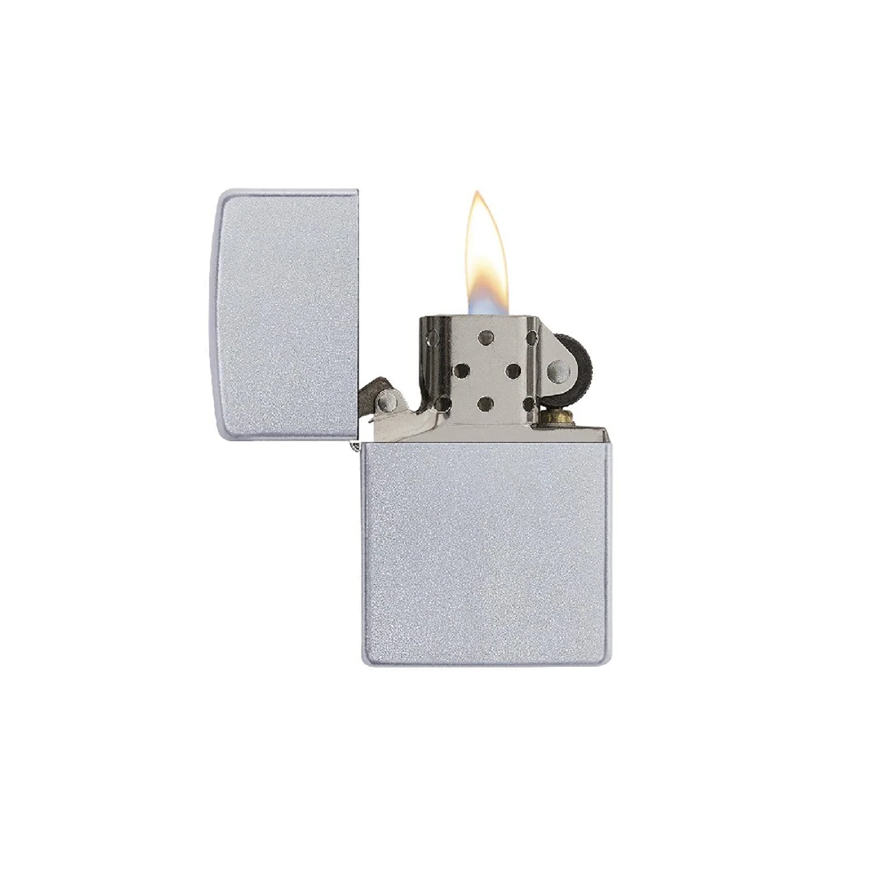 Zippo 205 Classic Satin Chrome - Refillable Windproof Lighter - Image 2