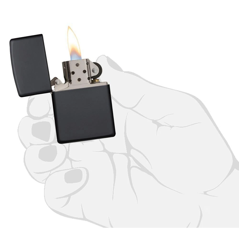 Zippo 218 Classic Matte Black - Refillable Windproof Lighter - Image 5