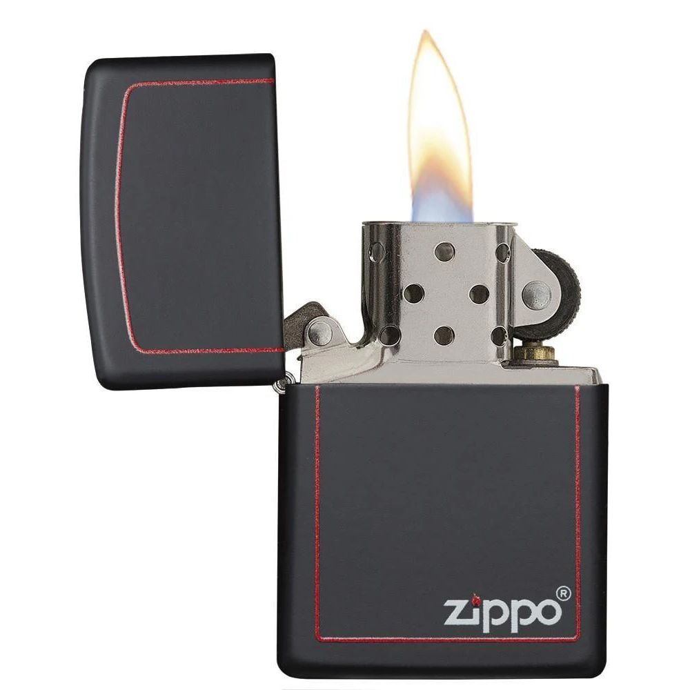 Zippo 218ZB Classic Black And Red Zippo - Refillable Windproof Lighter - Image 2
