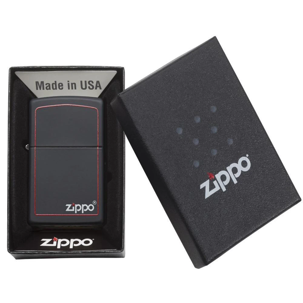 Zippo 218ZB Classic Black And Red Zippo - Refillable Windproof Lighter - Image 3