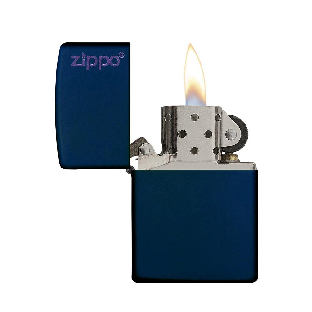 Zippo 239ZL Navy Matte With Zippo Logo - Refillable Windproof Lighter - Image 2