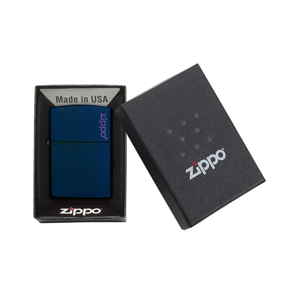 Zippo 239ZL Navy Matte With Zippo Logo - Refillable Windproof Lighter - Image 3