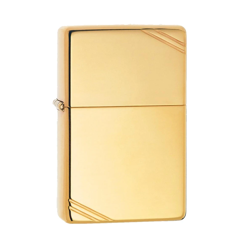 Zippo 270 High Polish Brass Vintage With Slashes - Refillable Windproof Lighter - Image 3